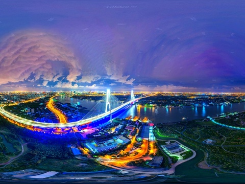  高清城市夜景城市外景HDR贴图 