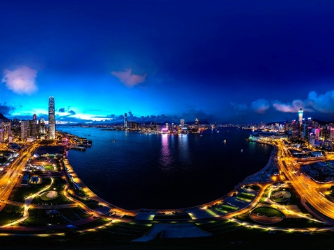  高清城市夜景城市外景HDR贴图 