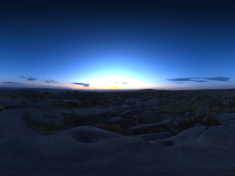  黄昏 昏暗天空 HDR 