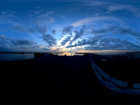  黄昏 昏暗天空 HDR 
