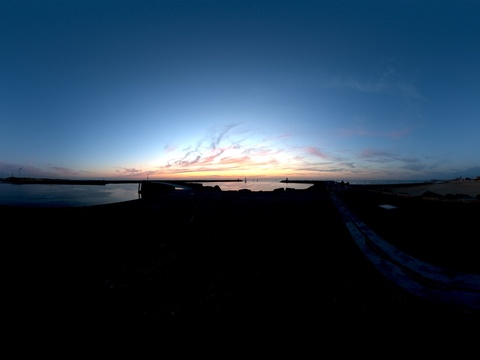  黄昏 昏暗天空 HDR 