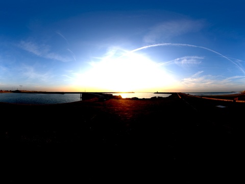  黄昏 昏暗天空 HDR 