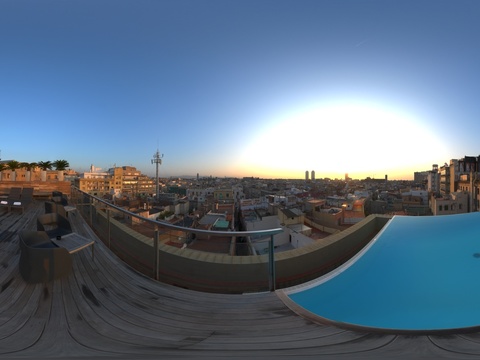  黄昏 昏暗天空 HDR 