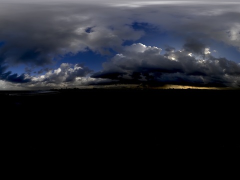  黄昏 昏暗天空 HDR 