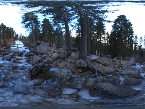  户外山林全景图 