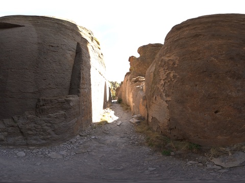  户外泥土墙壁全景图 