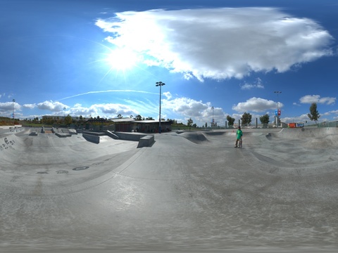  户外运动场所全景图 