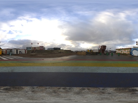  工业区天空外景 