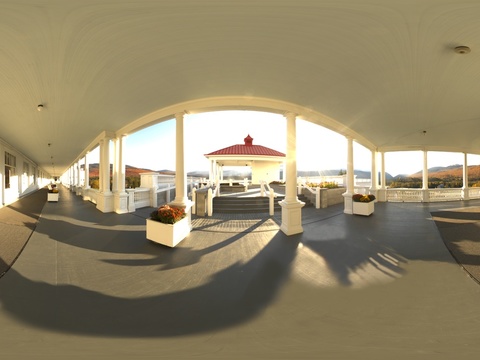  欧式别墅楼道全景图 