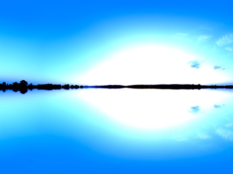 8k高清无缝户外蓝色天空远山夕阳日出日落HDR全景贴图