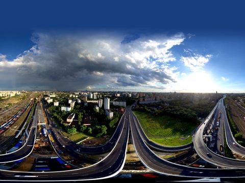 高速路 城市 户外 城市 天空HDR