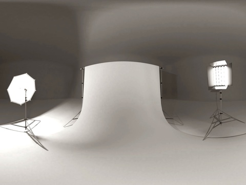  摄影棚 灯光照明HDR 