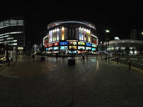 日本都市 城市 马路 夜景HDR