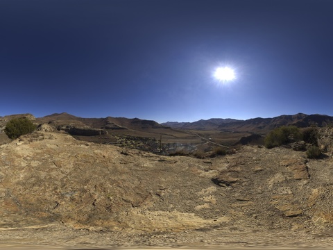  户外小镇西部天空HDR 