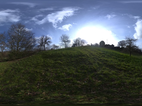 户外城市天空草地树木DHR