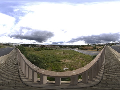 户外城市远景天空HDR