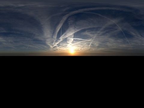 天空日出日落黎明黄昏蓝天白云HDR