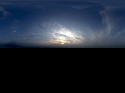 天空日出日落黎明黄昏蓝天白云HDR