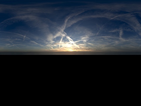 天空日出日落黎明黄昏蓝天白云HDR