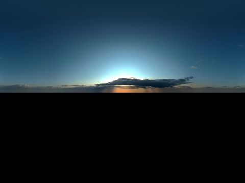天空日出日落黎明黄昏蓝天白云HDR
