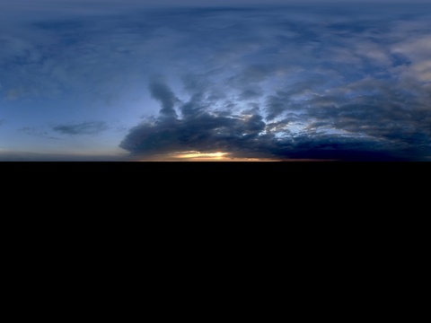 天空日出日落黎明黄昏蓝天白云HDR