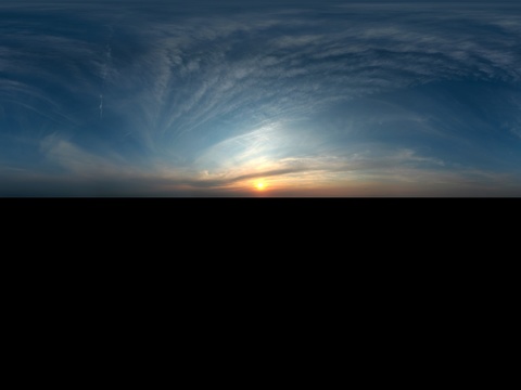 天空日出日落黎明黄昏蓝天白云HDR