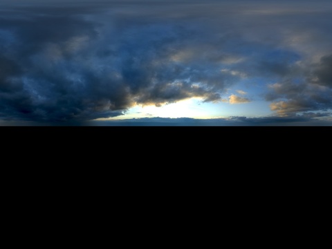 天空日出日落黎明黄昏蓝天白云HDR