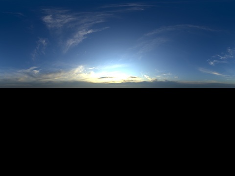 天空日出日落黎明黄昏蓝天白云HDR