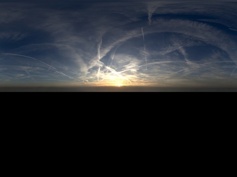 天空日出日落黎明黄昏蓝天白云HDR