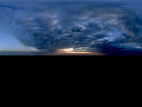天空日出日落黎明黄昏蓝天白云HDR