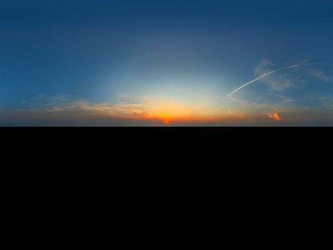 天空日出日落黎明黄昏蓝天白云HDR