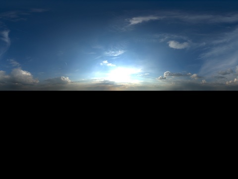 天空日出日落黎明黄昏蓝天白云HDR