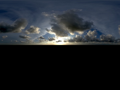 天空日出日落黎明黄昏蓝天白云HDR