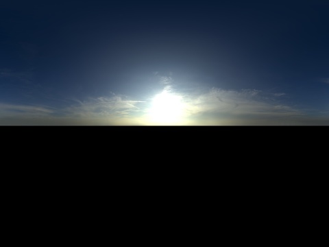 天空日出日落黎明黄昏蓝天白云HDR