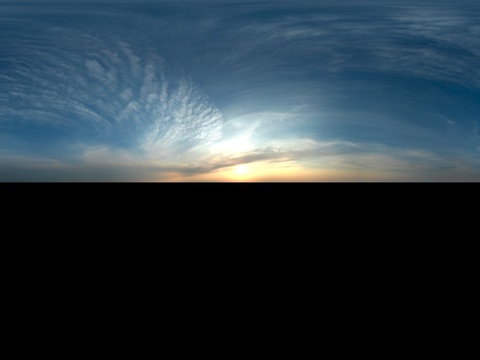 天空日出日落黎明黄昏蓝天白云HDR