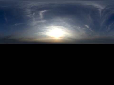 天空日出日落黎明黄昏蓝天白云HDR