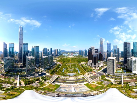 HDR城市白天全景