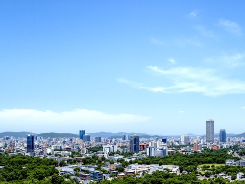 现代户外_城市白天外景