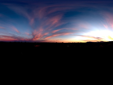 天空日出日落黎明黄昏蓝天白云HDR