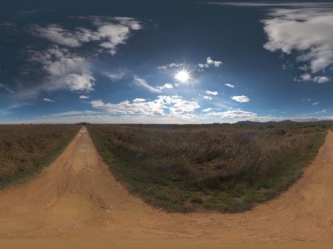 天空蓝天白云HDR