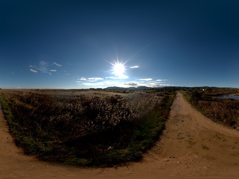天空蓝天白云HDR