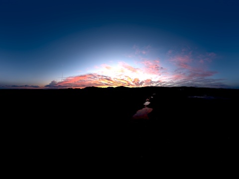 天空日出日落黎明黄昏蓝天白云HDR