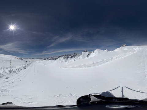 户外冬季滑雪场HDR