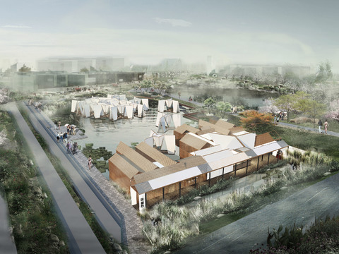  现代园林景观3D模型 