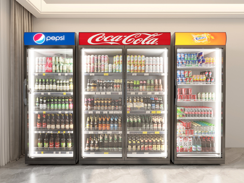  冰柜 冷藏柜 饮料柜3d模型 