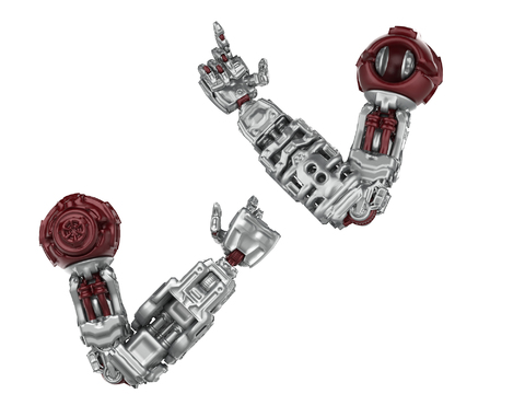  智能机械手臂3d模型 