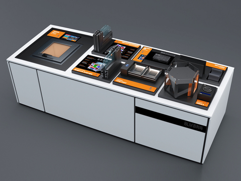  门窗性能测试台3d模型 