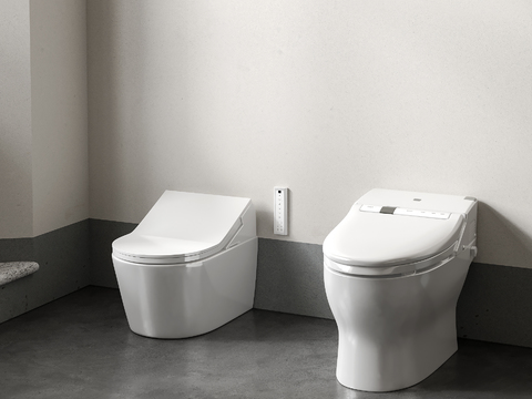  智能马桶 坐便器3d模型 