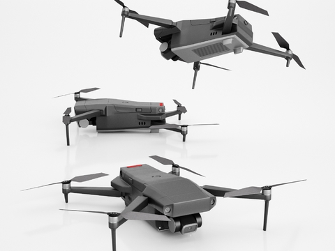  无人机 飞行器3d模型 