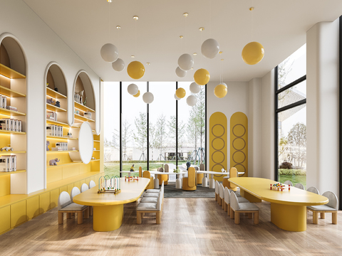  现代儿童娱乐室3d模型 